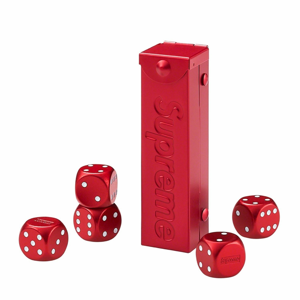 Supreme SS21 Red Aluminum Dice Set